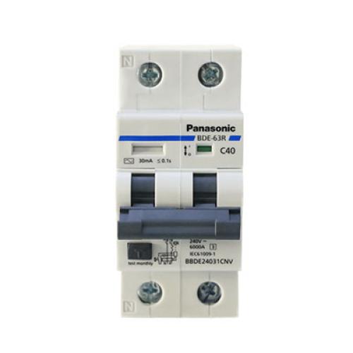Cầu dao bảo vệ quá tải Panasonic RCBO (APTOMAT) loại khối 2 pha BBDE20631CNV