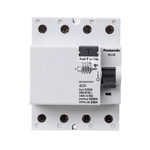 Cầu dao chống rò Panasonic RCCB (APTOMAT) loại khối 4 pha BBDR42530HV 