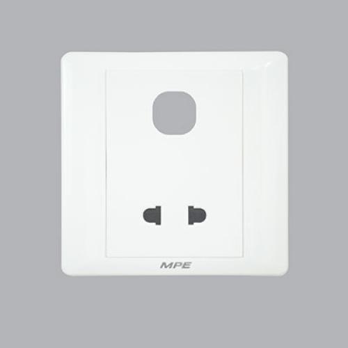 Mặt cắm đơn 2 chấu + 1 lỗ MPE B20 Series B2USX