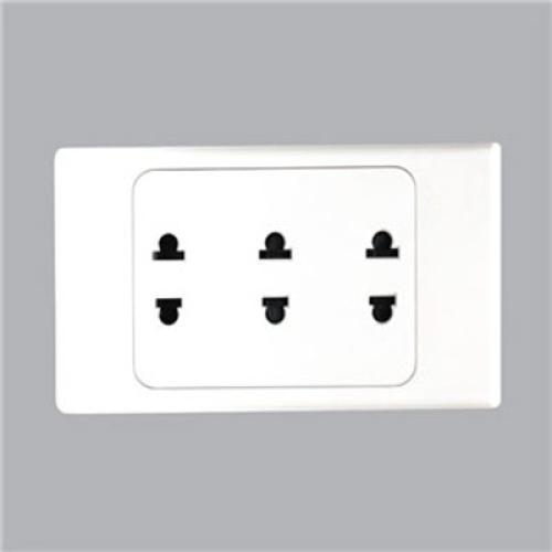 Ổ cắm 3, 2 chấu đế liền kề MPE A20 Plus Series A20US3N 
