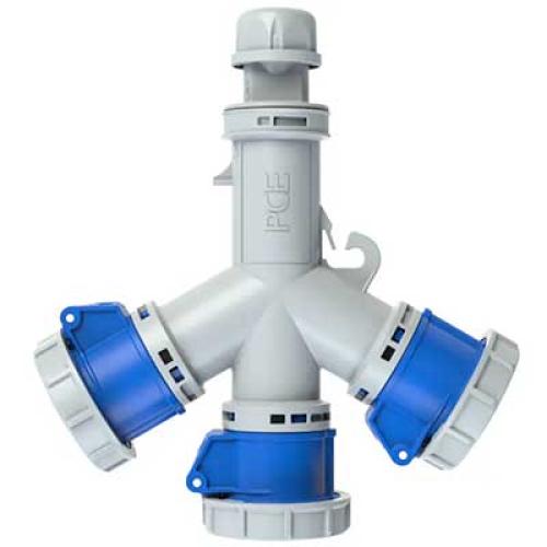 Ổ cắm chia 3 ngã loại kín nước PCE F9432006