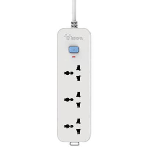 Ổ cắm điện 3 ổ đa năng 1 công tắc Gongniu N1030