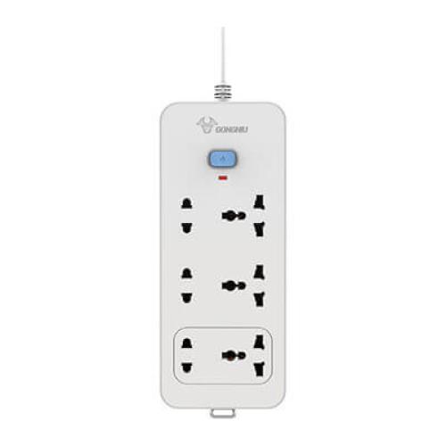 Ổ cắm điện 6 ổ đa năng 1 công tắc gongniu N1330