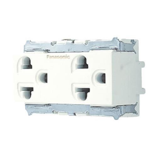 Ổ cắm đôi 3 chấu Panasonic Full color WNG159237W
