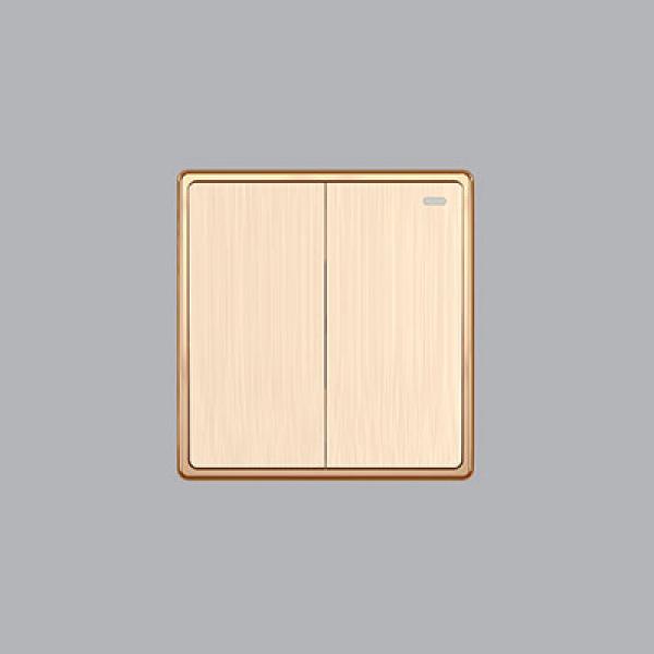 Mặt 2 công tắc 1 chiều MPE S70 Series S702