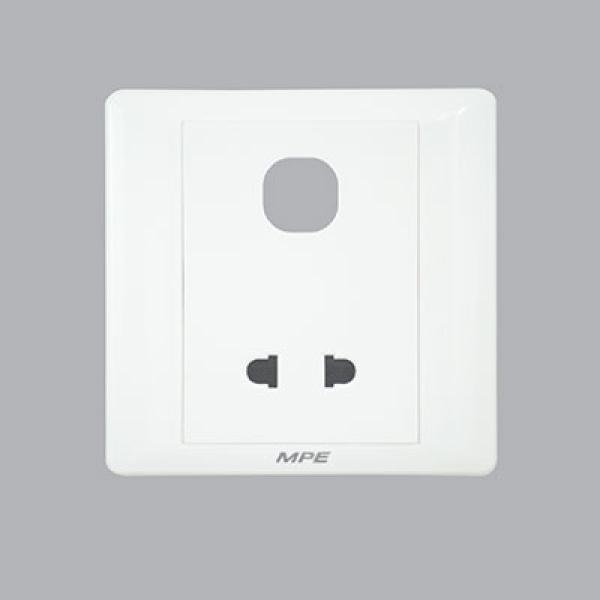 Mặt cắm đơn 2 chấu + 1 lỗ MPE B20 Series B2USX