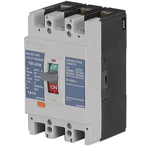 Cầu dao tự động TECO MCCB (Aptomat) 3P TBX-63 35kA