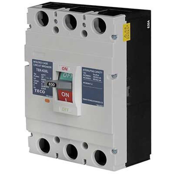 Cầu Dao Tự Động TECO MCCB (Aptomat) 3P TBX-630 85kA 