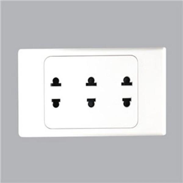 Ổ cắm 3, 2 chấu đế liền kề MPE A20 Plus Series A20US3N 