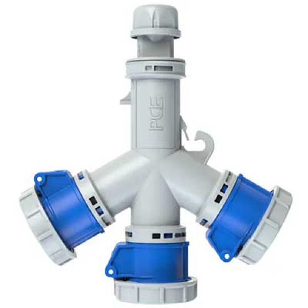 Ổ cắm chia 3 ngã loại kín nước PCE F9432006